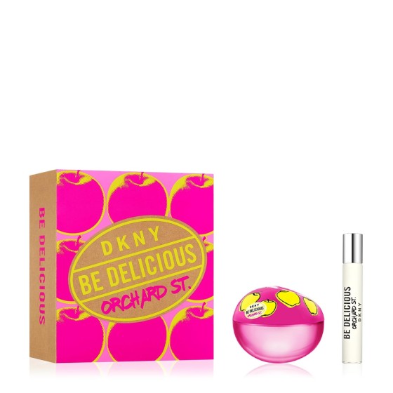 DKNY Be Delicious Orchard St. Eau de Parfum 2 Piece Gift Set For Women - Perfume Spray 3.4 Fl. Oz. & Purse Travel Spray 0.5 Fl. Oz.