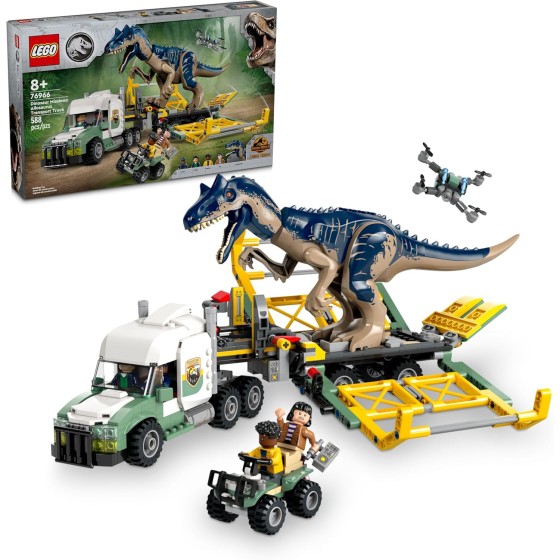 LEGO Jurassic World Dinosaur Missions: Allosaurus Transport Truck Toy