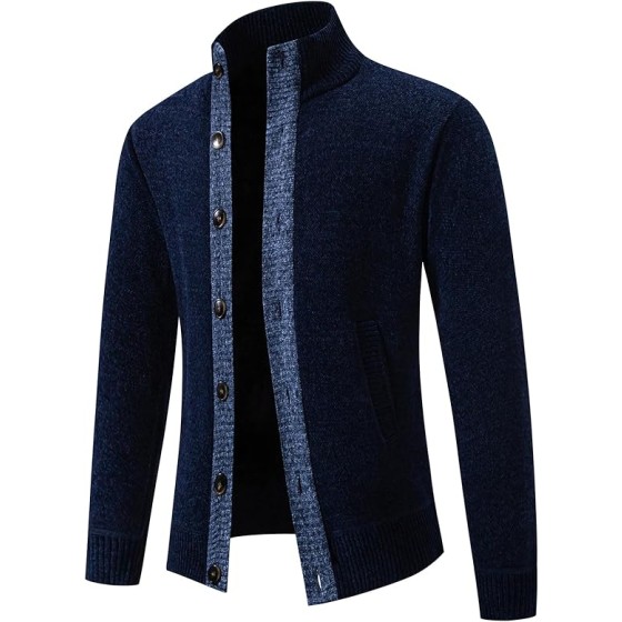 Mylldey Mens Sweater Cardigan Knitted Long Sleeve Men Sweaters Fall